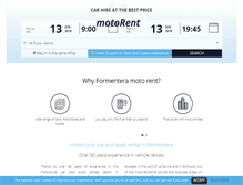 Tablet Screenshot of formenteramotorent.com